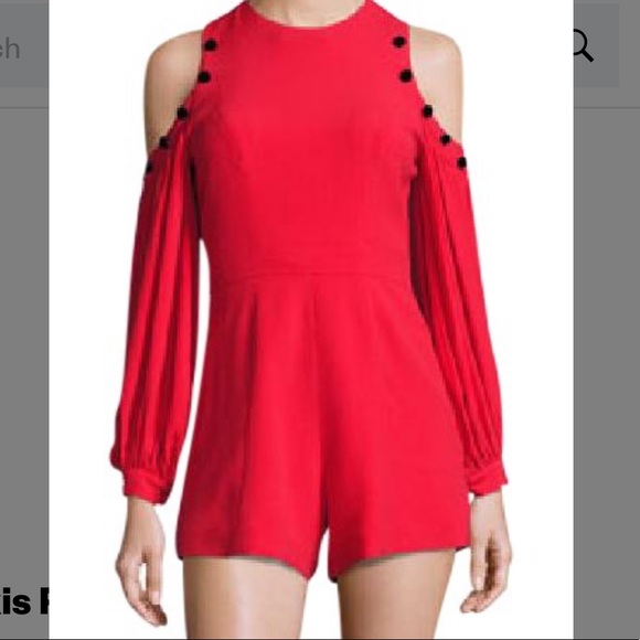 Alexis Kourtney red long sleeve romper - Picture 12 of 15